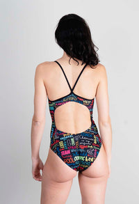 bañador estampado mujer Swim Words Sport - vista-1