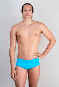 bañador liso hombre Celeste Laguna Short - vista-1