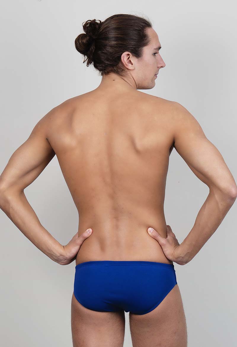 bañador liso hombre Navy Slip - vista-1