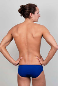 bañador liso hombre Navy Slip - vista-1