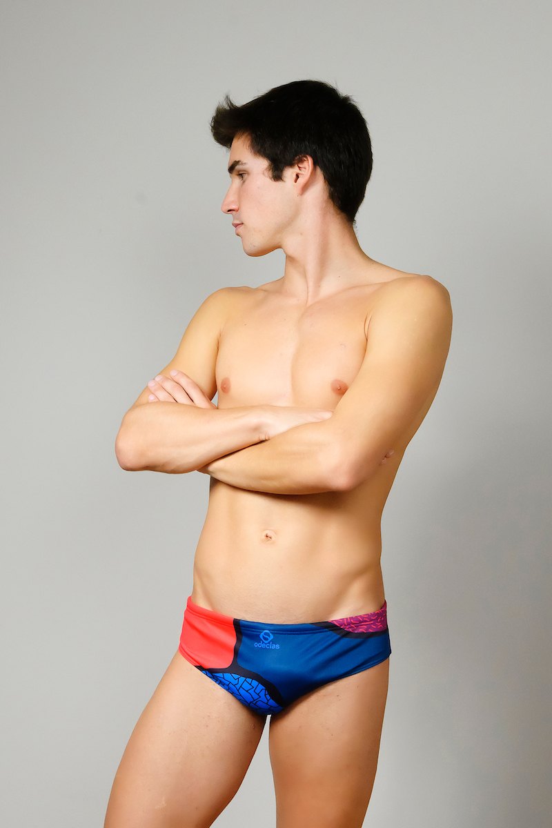 bañador waterpolo liso hombre Takeo Sport - vista principal
