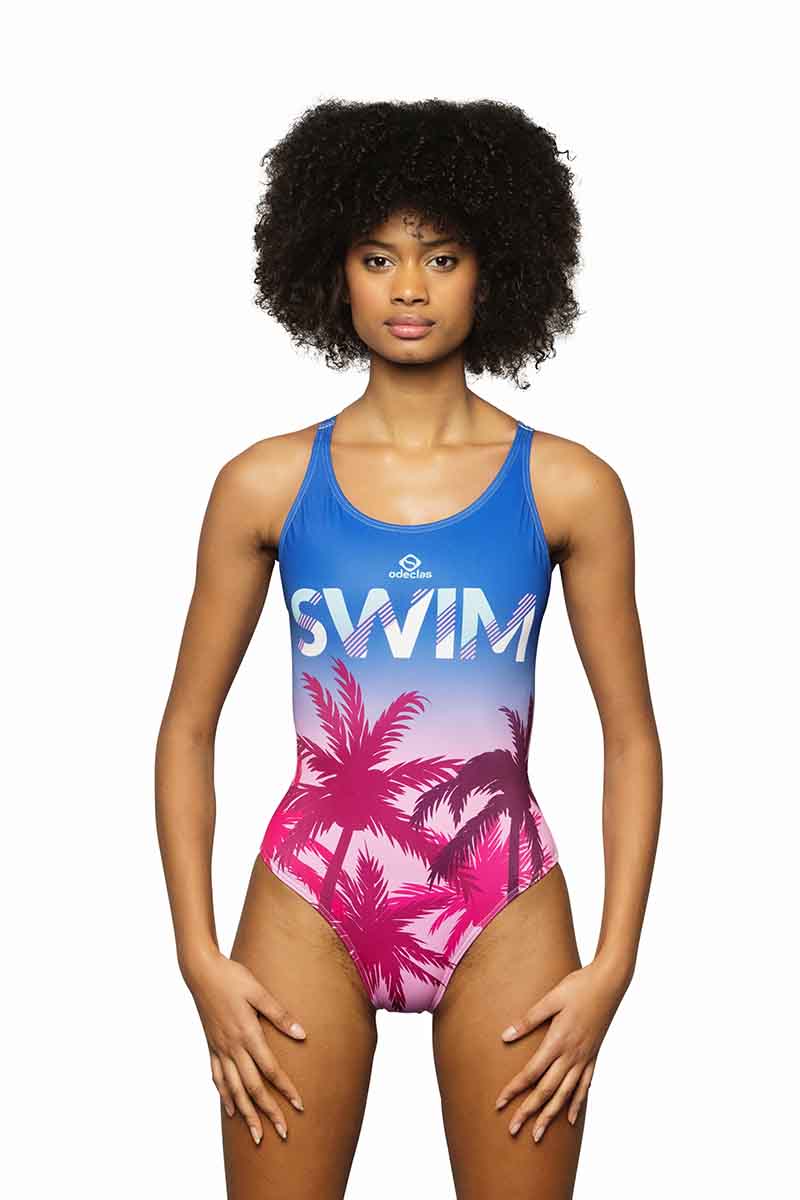 bañador estampado mujer Calixta Sport - vista principal