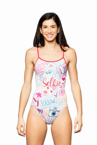 bañador estampado mujer Kayla Sport - vista principal