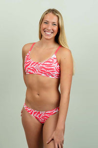 Bikini deportivo doble tirante cabernet de mujer.