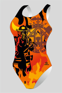 bañador estampado mujer Bañador Femenino Bombers Barcelona - vista principal