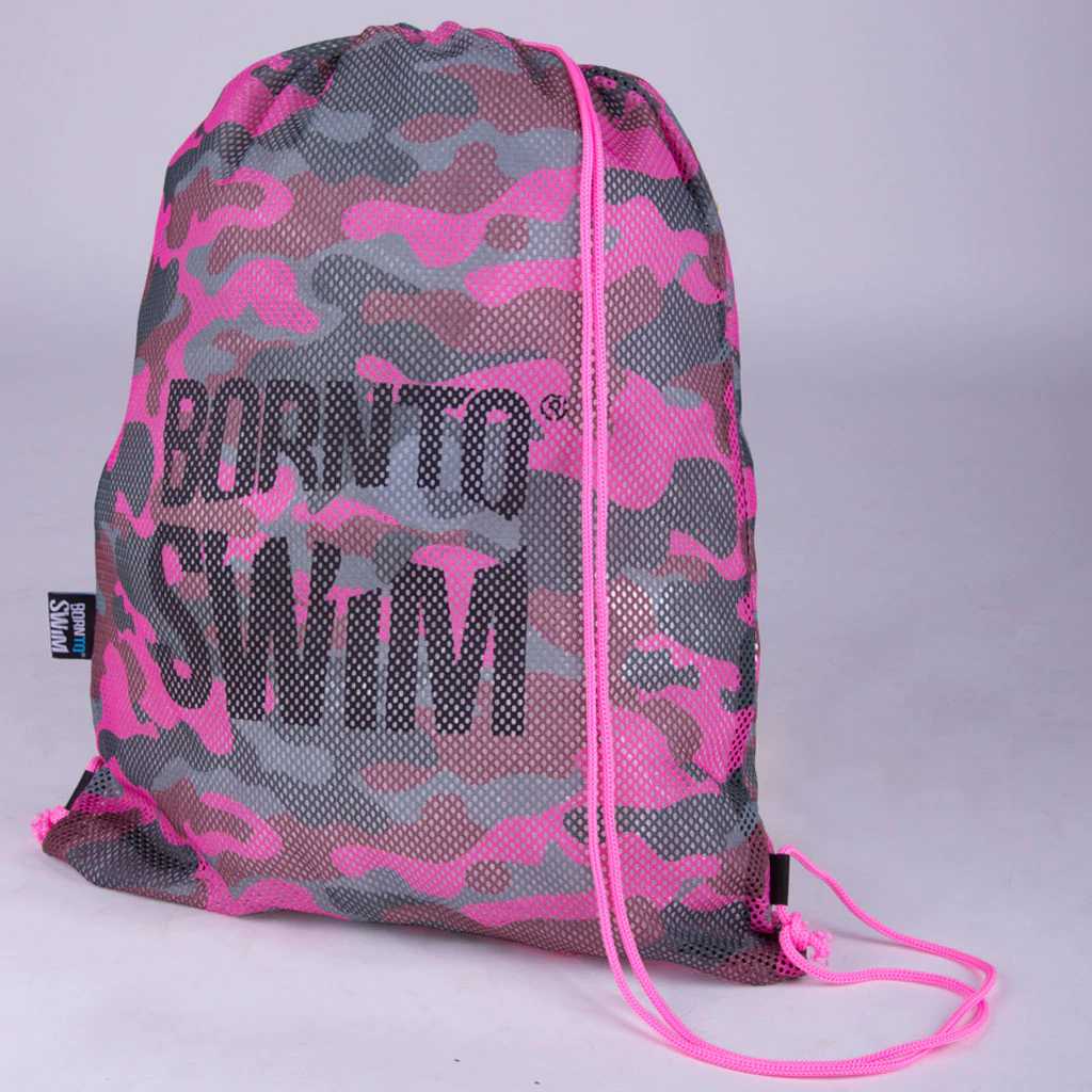 bañador liso hombre Mesh Bag Pink Camo - vista principal