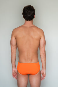 bañador liso hombre Orange Short - vista-2
