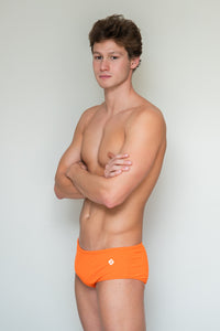 bañador liso hombre Orange Short - vista principal