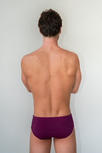 bañador liso hombre Cavernet Short - vista-2