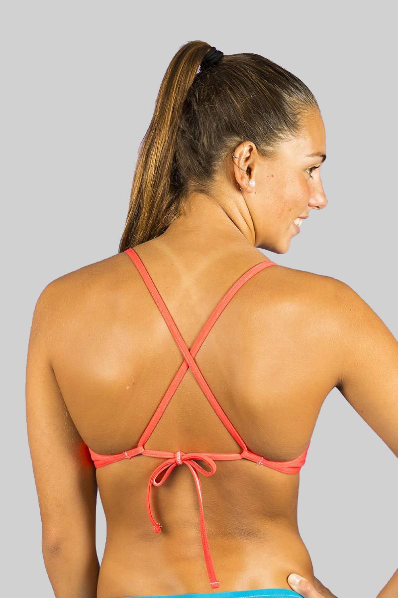 bikini liso mujer Fluor Cherry BKR Top - vista-1