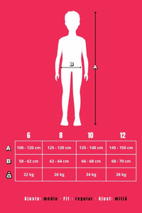 Bañador deporetivo gredos de niño guia de tallas