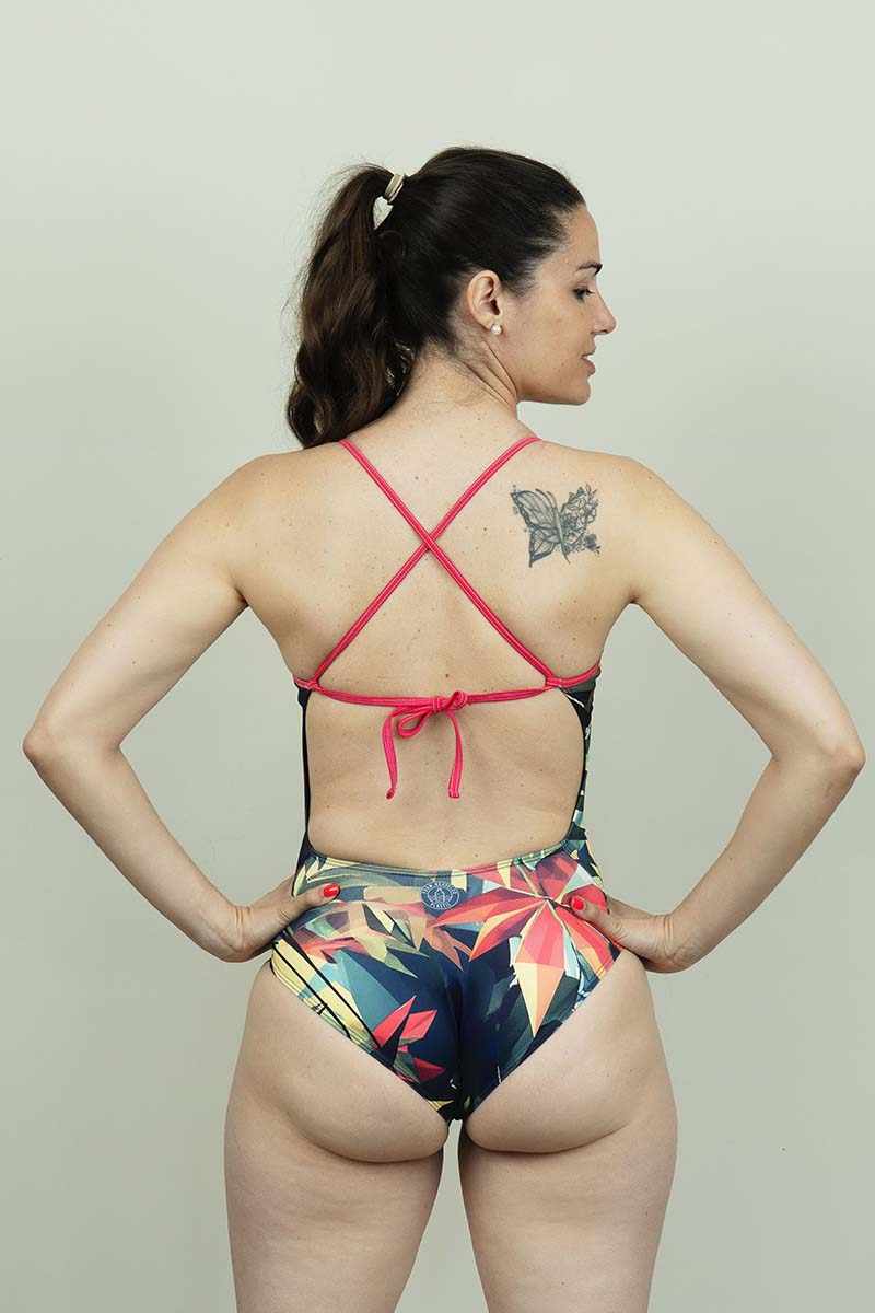 Bañador Mujer Sincro Negro - Anti-Cloro - UPF 50+-Vista-2-Vista-3