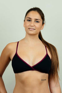 Bikini negro ajustable y sostenible